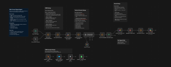 Stop Sending "Just Checking In" Emails. Build This Signal Agent Instead.